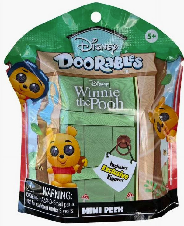 Disney Doorables Flocked Winnie the Pooh Single Blind Bag