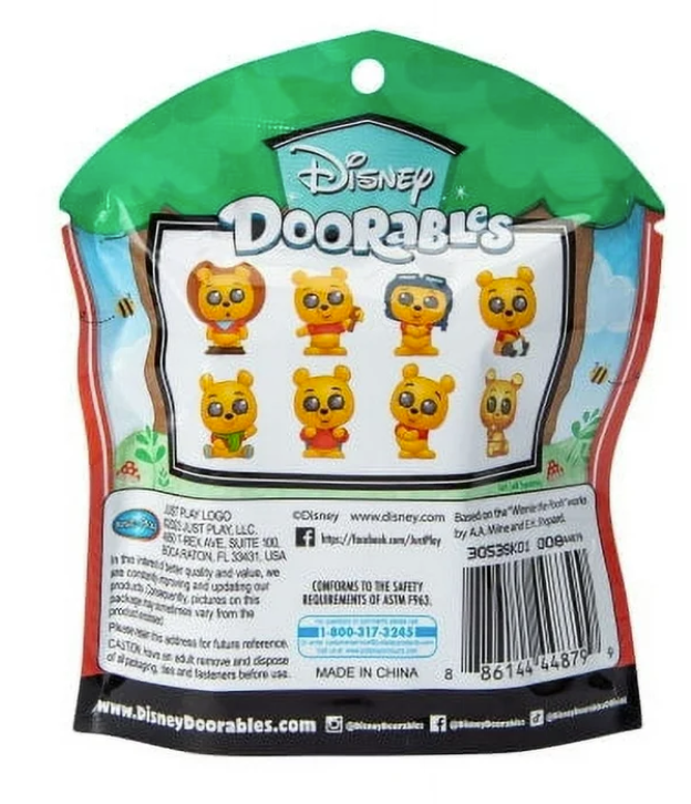 Disney Doorables Flocked Winnie the Pooh Single Blind Bag