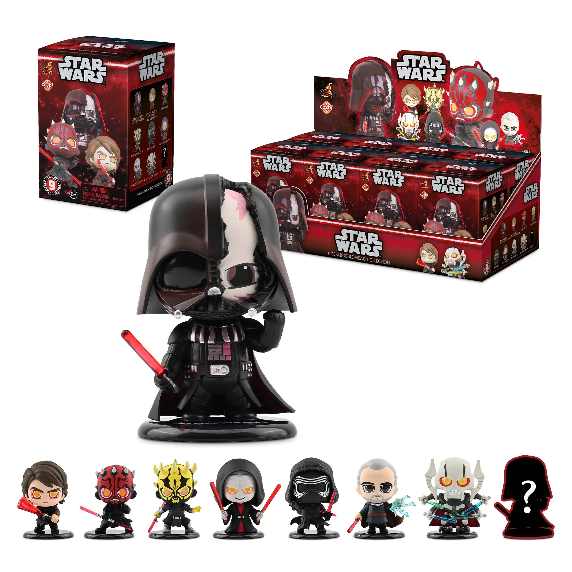 YuMe Star Wars Dark Side Cosbi Bobble Head Collectible Mini Figure & Accessories
