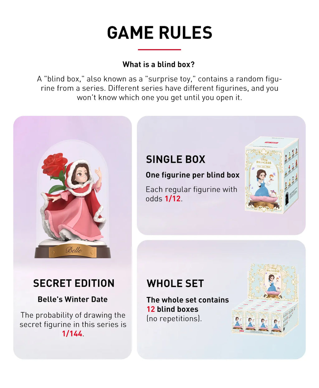 Pop Mart Disney Princess Create Your World Series Figures Blind Box