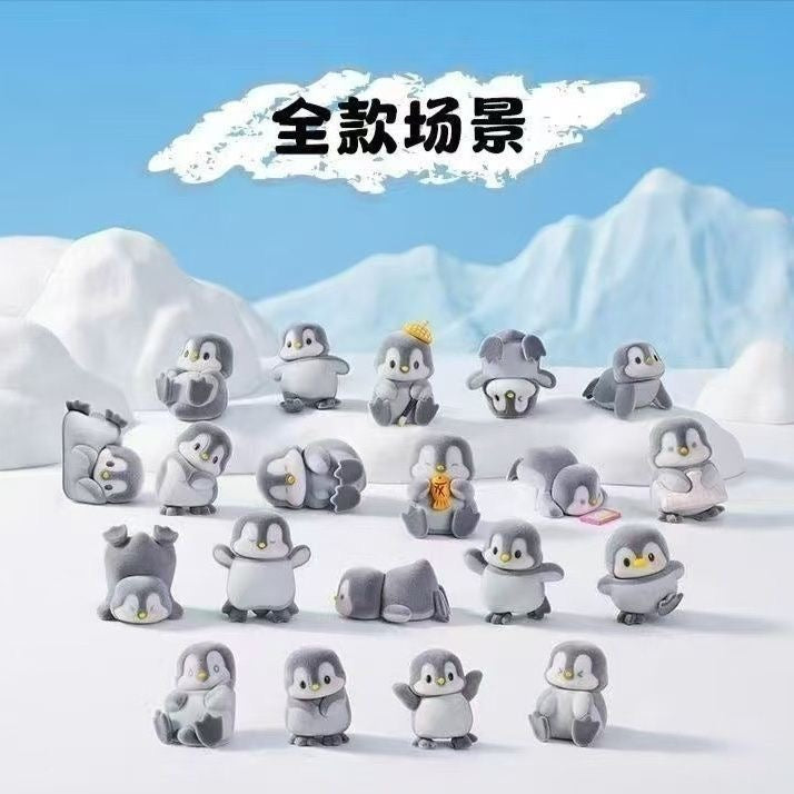 Penguin Apu – Glacier Daily Life Series Flocked Beans Blind Box