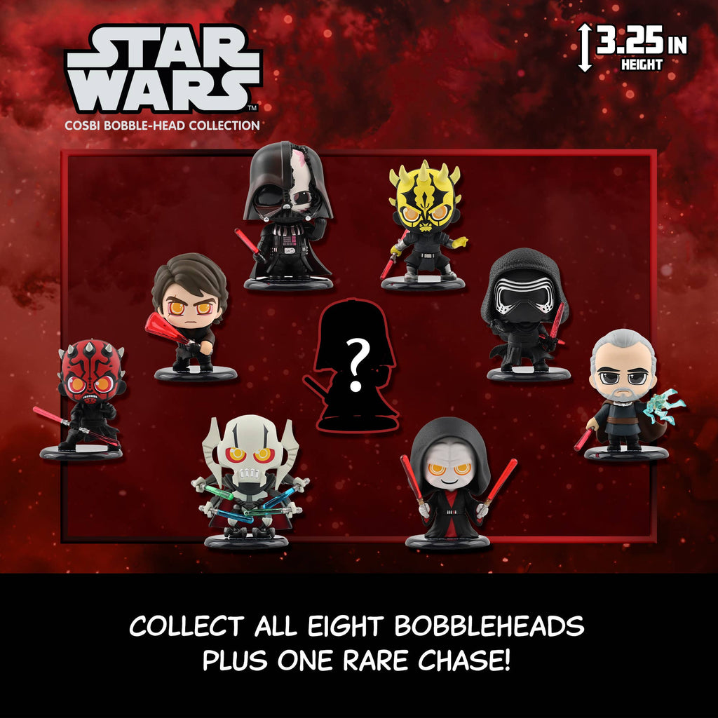 YuMe Star Wars Dark Side Cosbi Bobble Head Collectible Mini Figure & Accessories