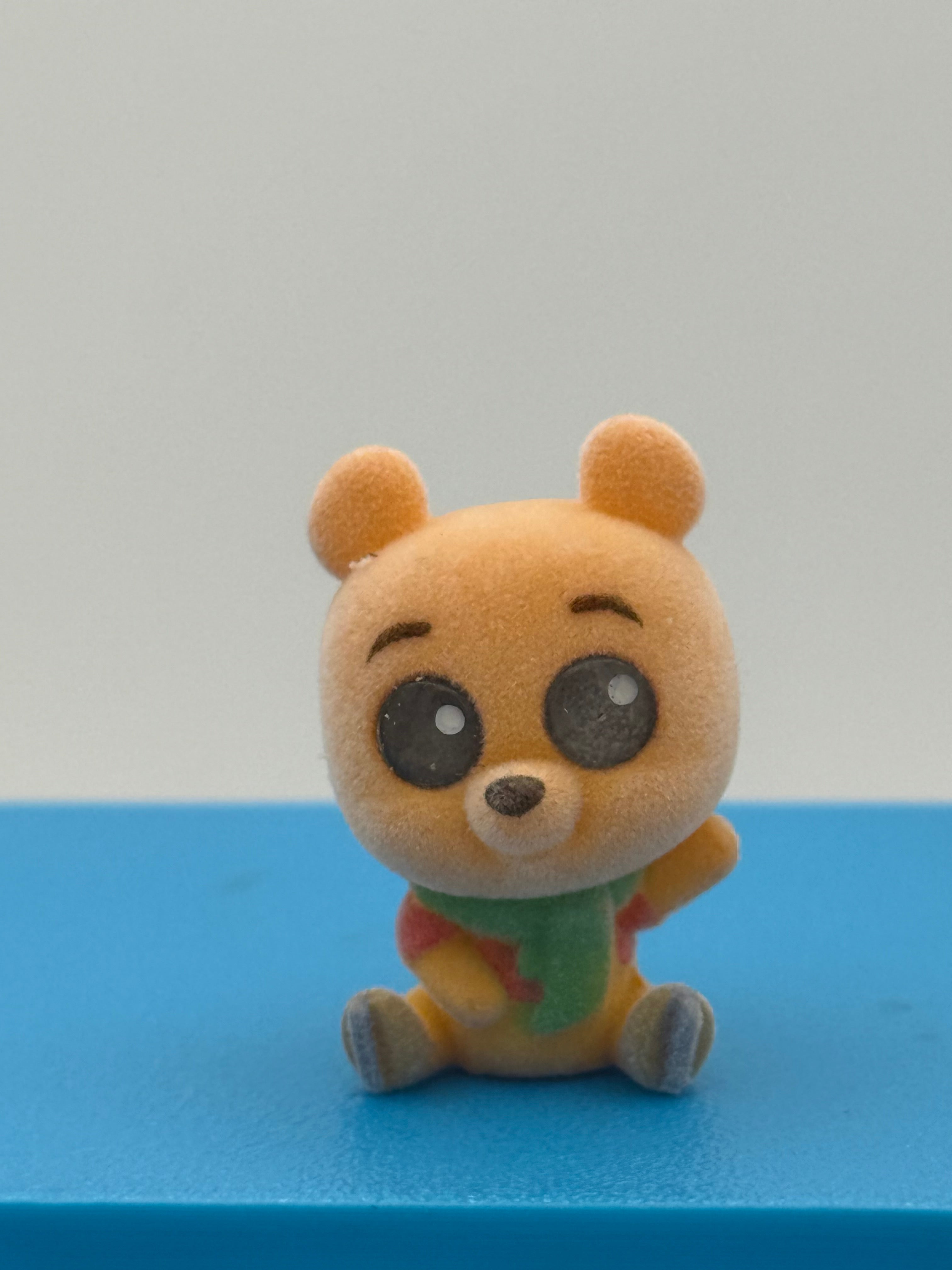 Skating Pooh, Pre-Owned Disney Doorables, Flocked Winnie the Pooh Series