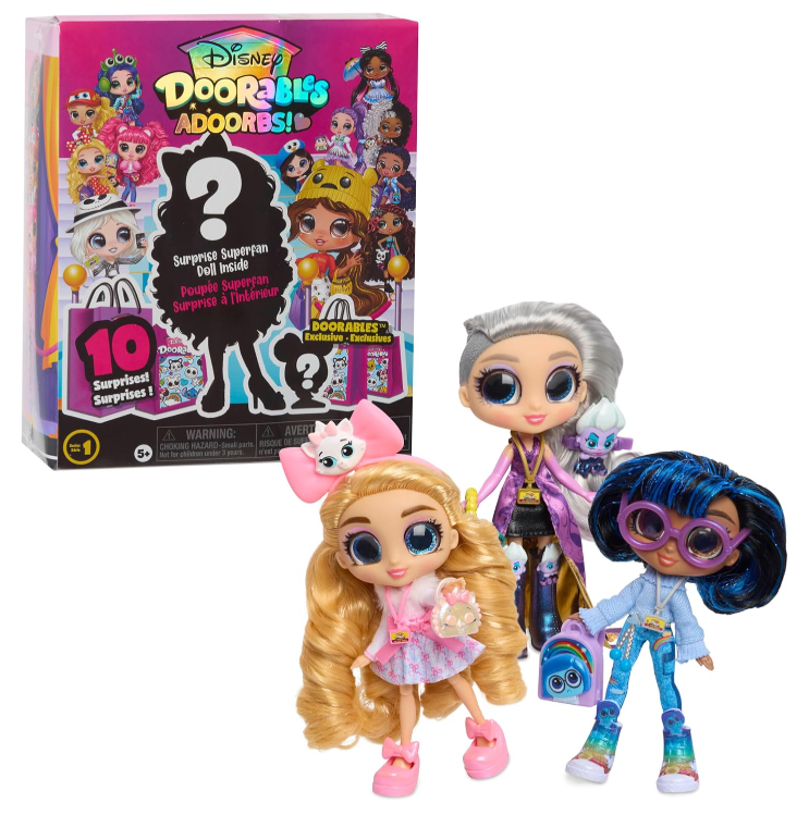Just Play Disney Doorables ADOORBS Dolls, Collectible Dolls, Kids Toys for Ages 5 Up, Kids Toys for Ages 5 Up