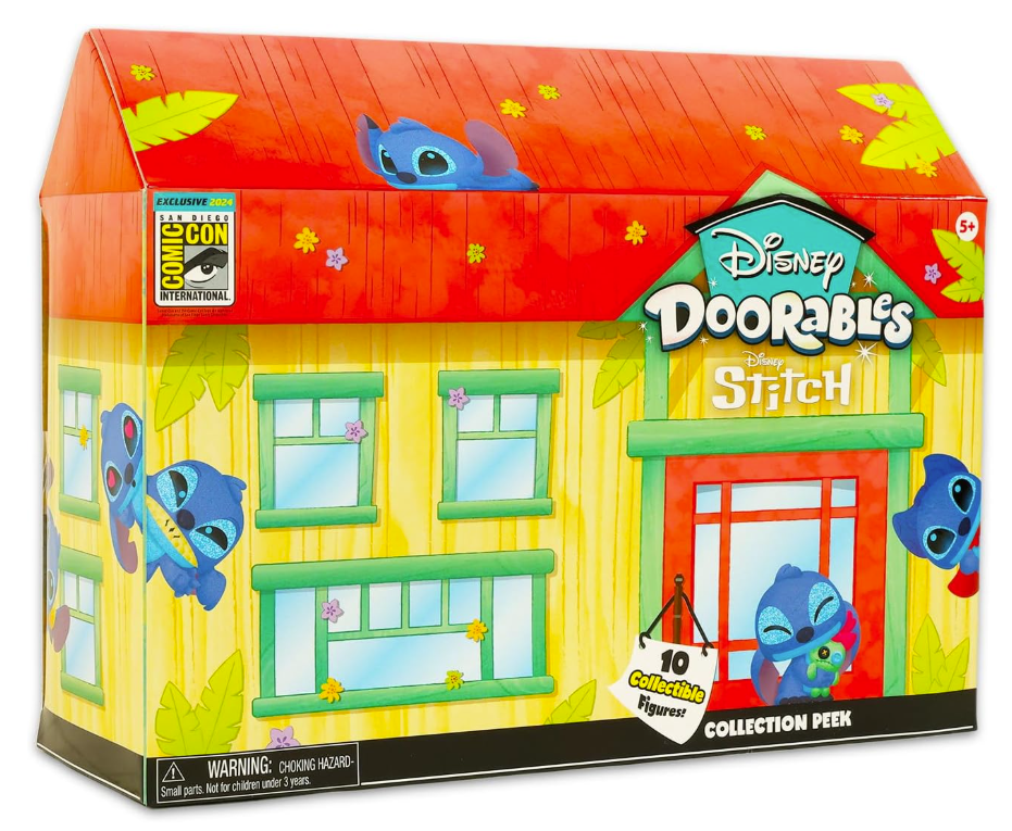 Disney Doorables Flocked Stitch Collection Peek