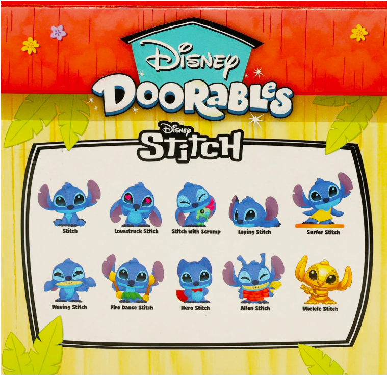 Disney Doorables Flocked Stitch Collection Peek
