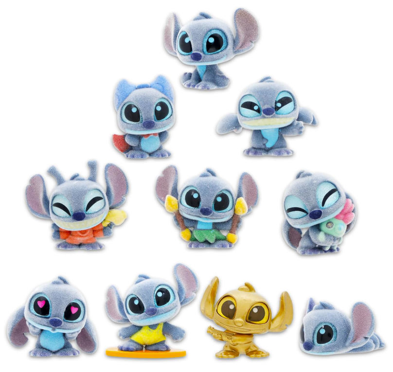 Disney Doorables Flocked Stitch Collection Peek