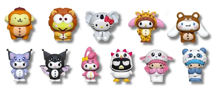 Hello Kitty And Friends Pajama Costume Blind Capsule Mini Figure