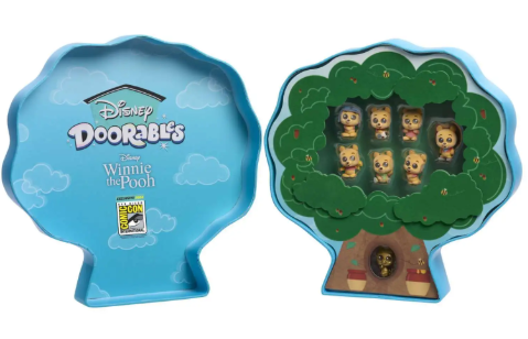 Disney Doorables Flocked Winnie the Pooh Collection Peek