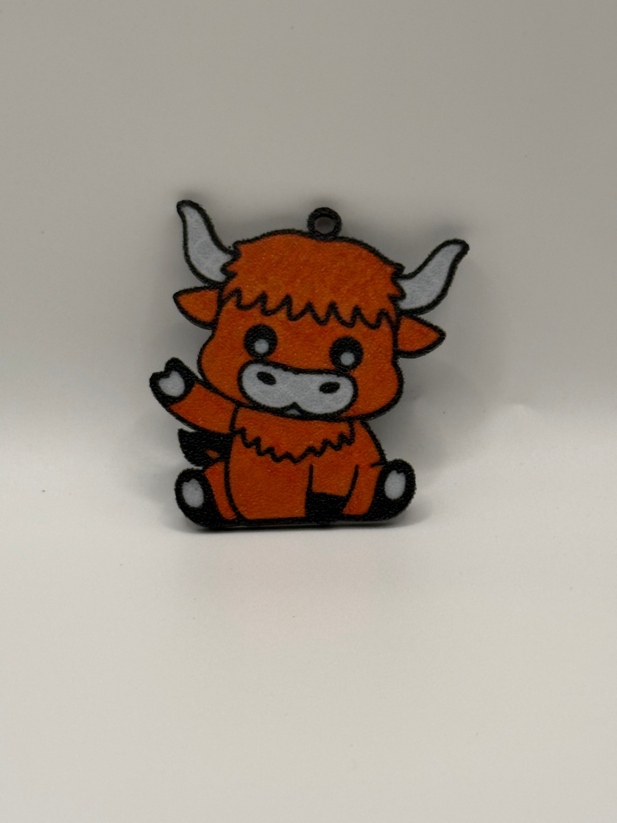 Highland Cow Keychain