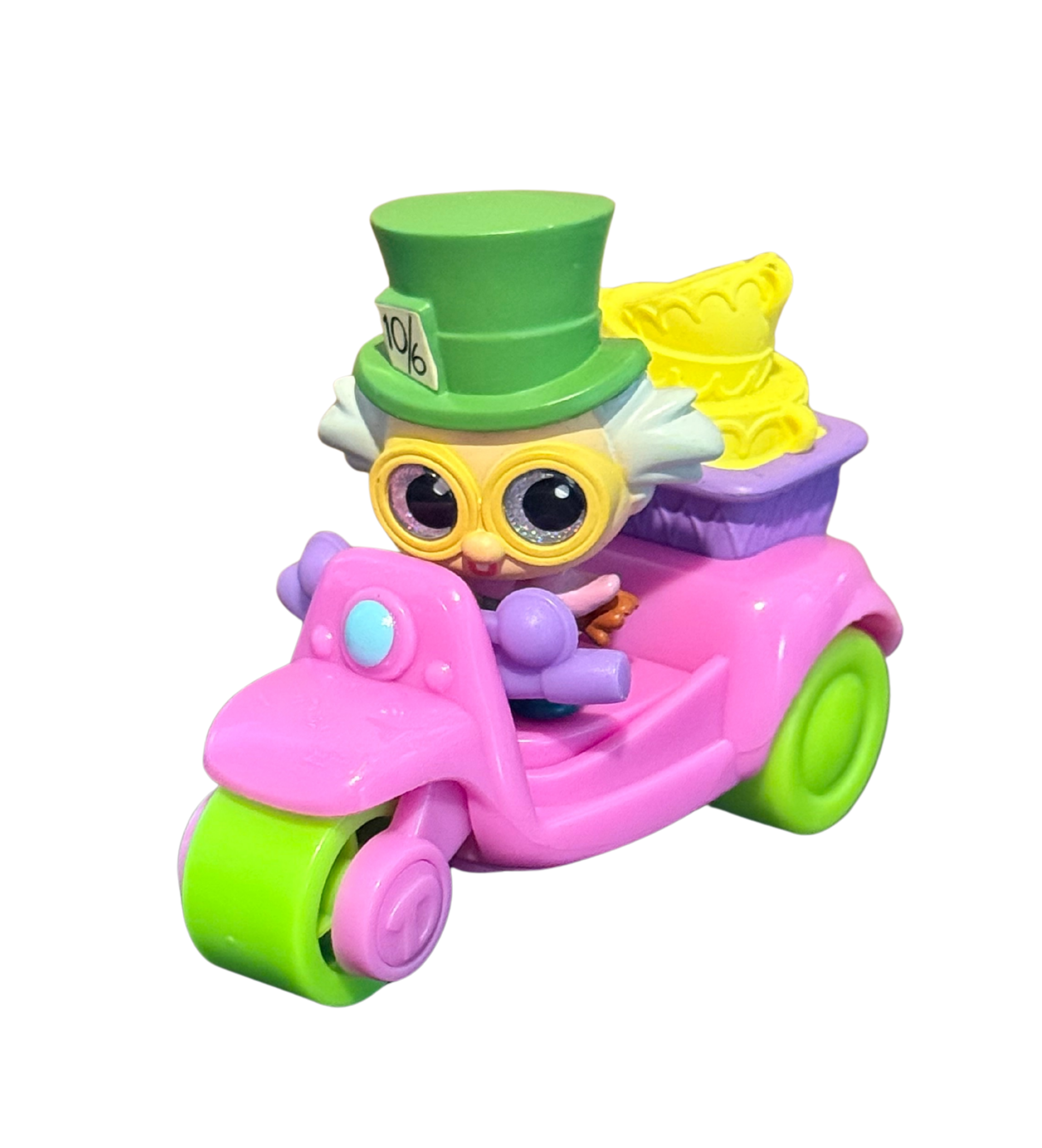 Mad Hatter & Scooter, Pre-Owned Disney Doorables, Let's Go Vehicles