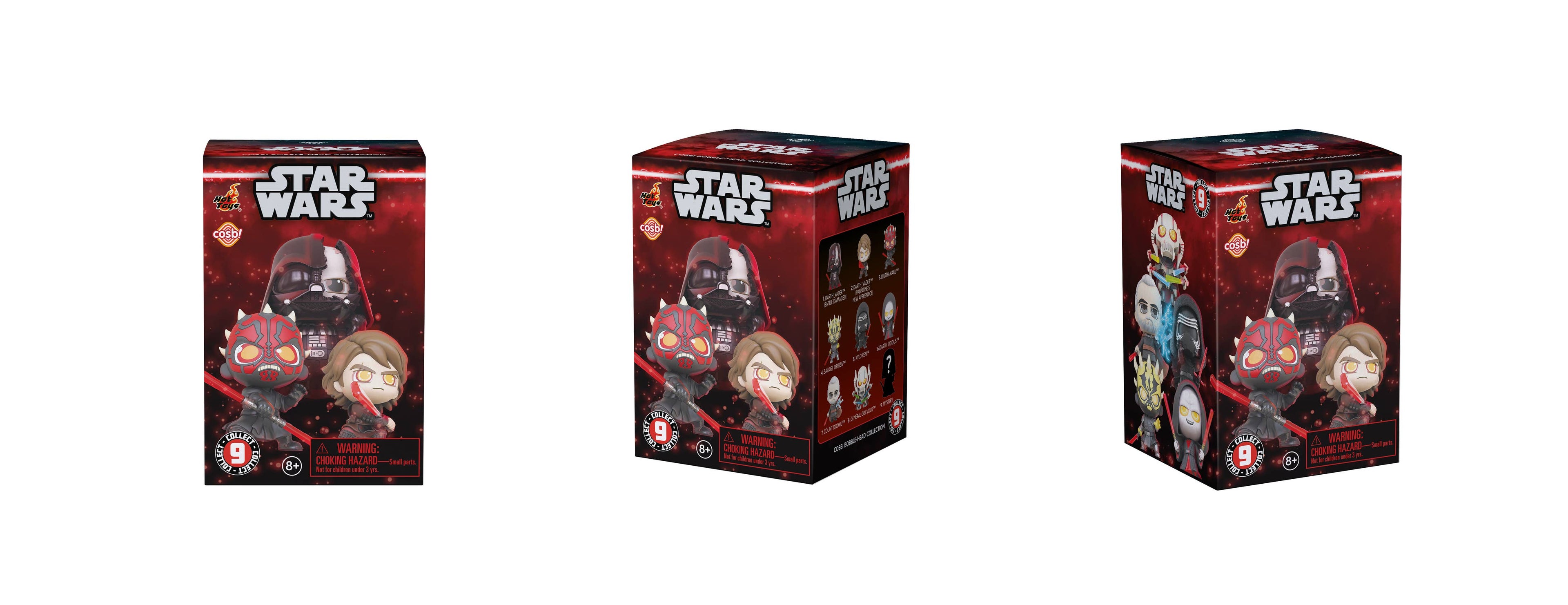 YuMe Star Wars Dark Side Cosbi Bobble Head Collectible Mini Figure & Accessories